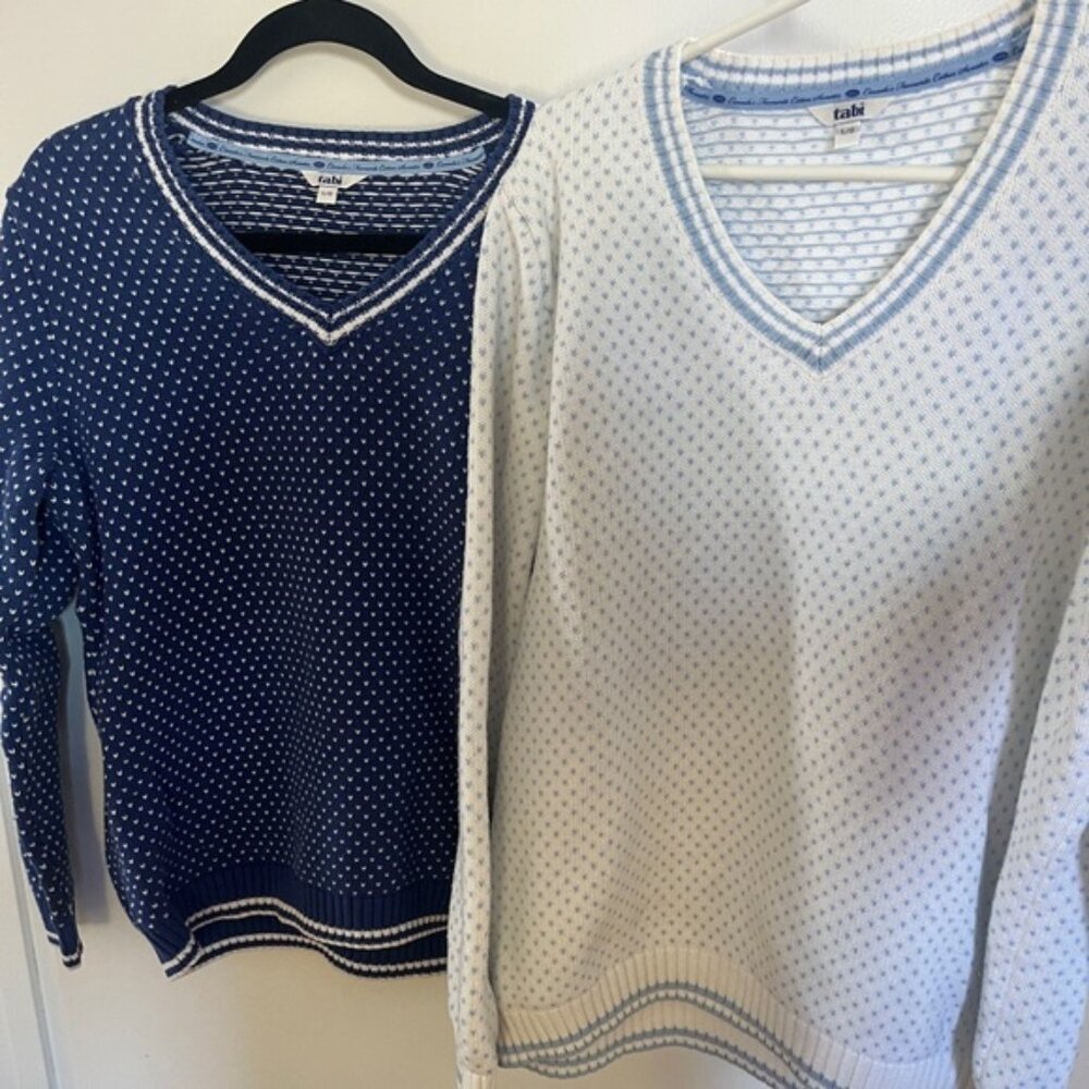 Best friend coordinating vintage Tabi heart sweaters size large
